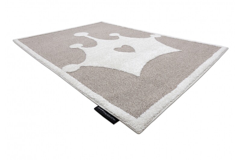 Amazing Children's Rug JOY crown, two levels of fleece BEIGE/CREAM Best Quality Deficyt super cena specjalna, pojawiła się nowa praca
