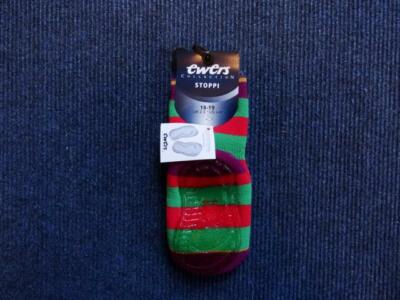EWERS MÄDCHEN STOPPI-SOCKEN pink/grün 1x Gr.18-19