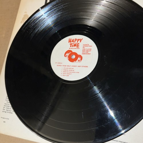 Walt Disney Songs From Others Happy Time 1959 Vinyl LP Mono Album Original - Picture 5 of 8