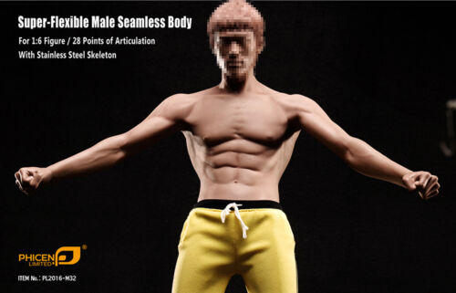 Phicen Super-Flexible Asia Male Kung Fu Seamless Body w/ shorts 1/6 (NO HEAD) - Picture 1 of 9
