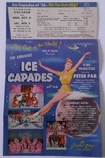 1956 Vintage Advertising Flyer for The Fabulous ICE CAPADES of '56 PETER PAN
