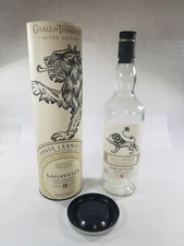 LAGAVULIN ISLAY SINGLE MALT SCOTCH WHISKEY LIQUOR BOTTLE (EMPTY) GAME OF THRONES
