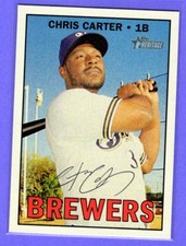 2016 Topps  Heritage Chris Carter  #544  Brewers