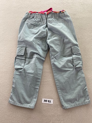 Tommy Hilfiger Cargo Pants Girls Size 12 Gray Belted Relaxed Wide Leg Pockets - Picture 11 of 11