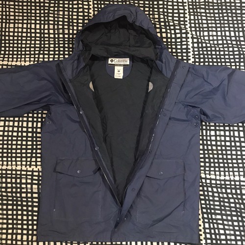 Columbia Waterproof Rain Jacket Blue Men's Large Vented - Picture 7 of 8