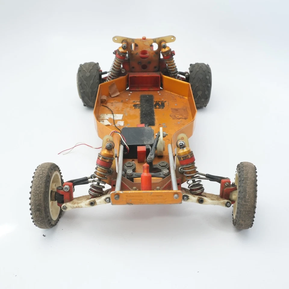 Vintage Team Associated RC10 Gold Pan (project) Chassis w Suspension - Image 2 of 4
