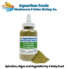 Spirulina, Algae, Vegetables Fry  Baby Food for Fry, Corals, Anemones. Bottle