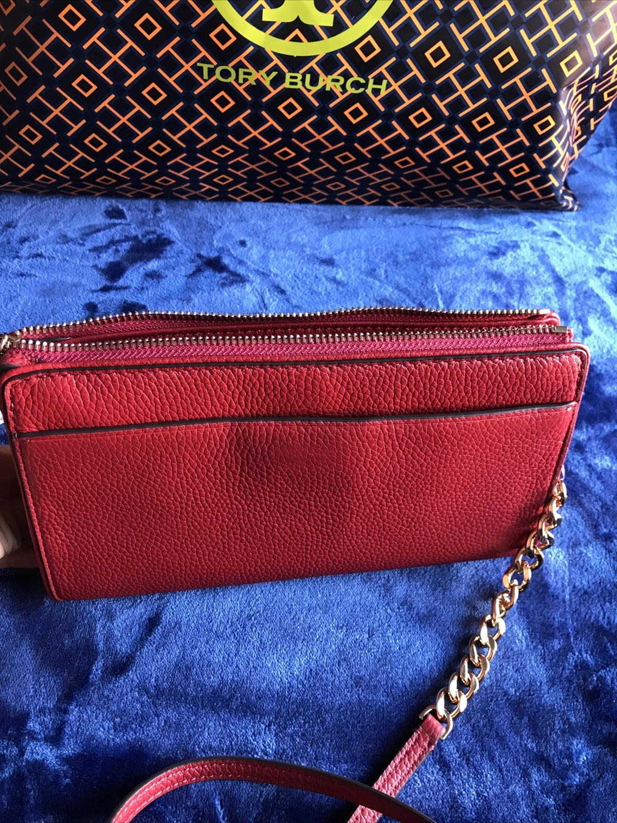 Tory Burch nuovo con etichette Carter colore a tracolla sottile rosso mela taglia sistema operativo per donna