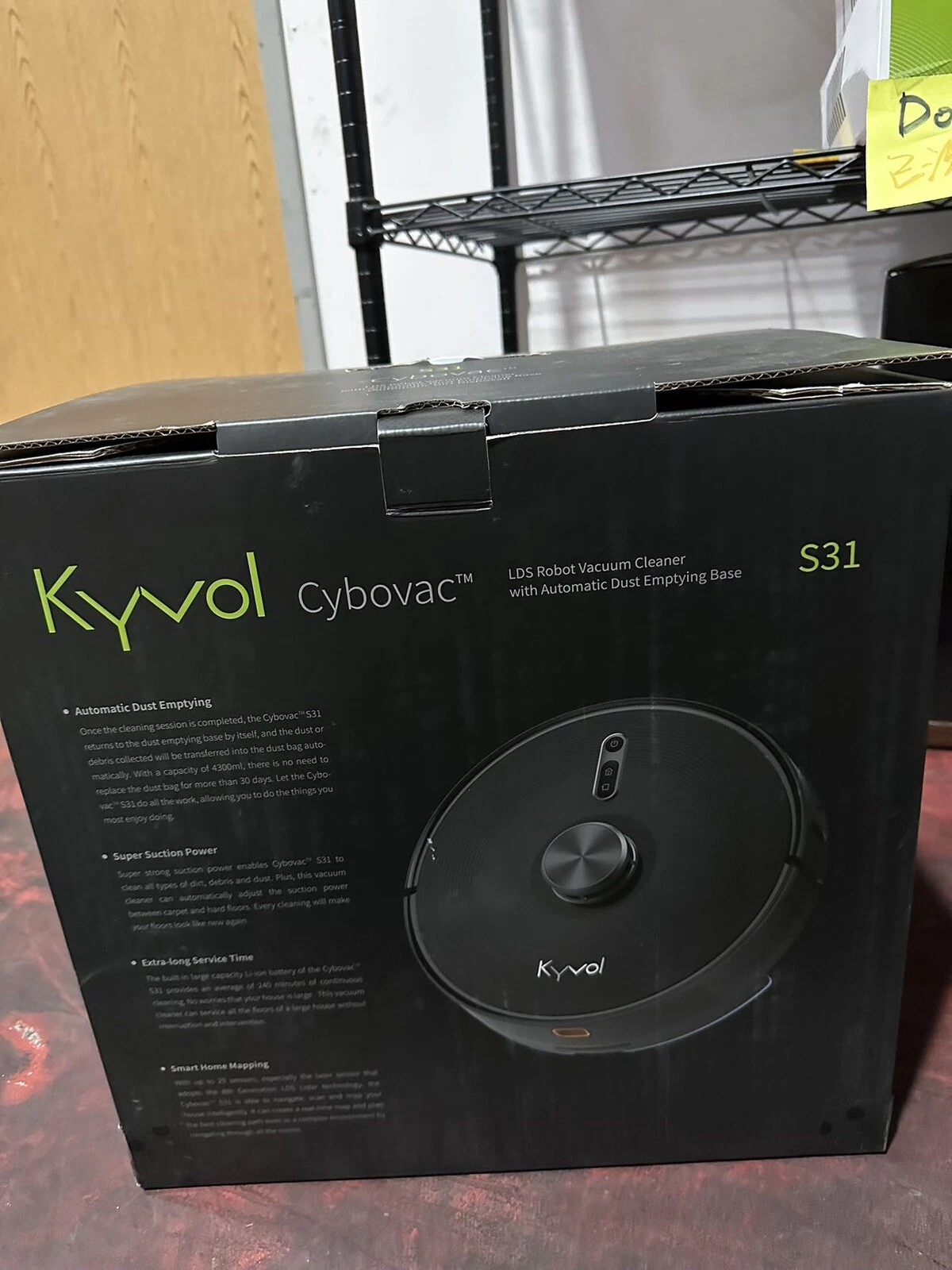 Kyvol Cybovac S31 Robot Vacuum and Mop, Automatic Dirt Disposal Lidar Navigation