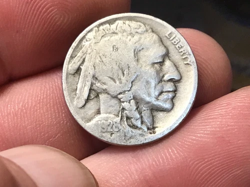 1928-D Buffalo Nickel, 1 Coin Mixed Grades