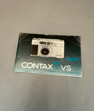 Original Manual for Contax TVS Camera (Japanese Language)