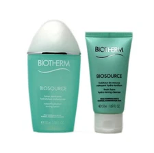 BIOTHERM BIOSOURCE HYDRA TONING CLEANSER 50ML&HYDRATION TONING LOTION 100ML(UNB)