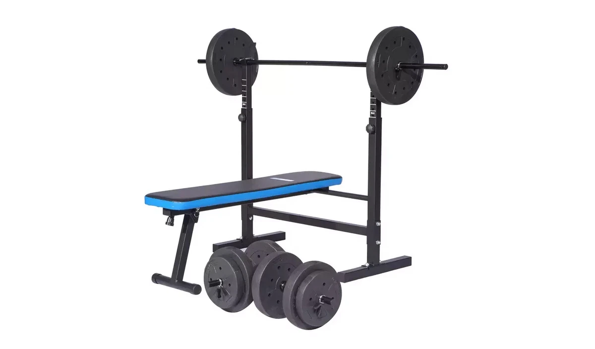 Pro Fitness Foldable Weight Bench with 50kg Weight Package eBay