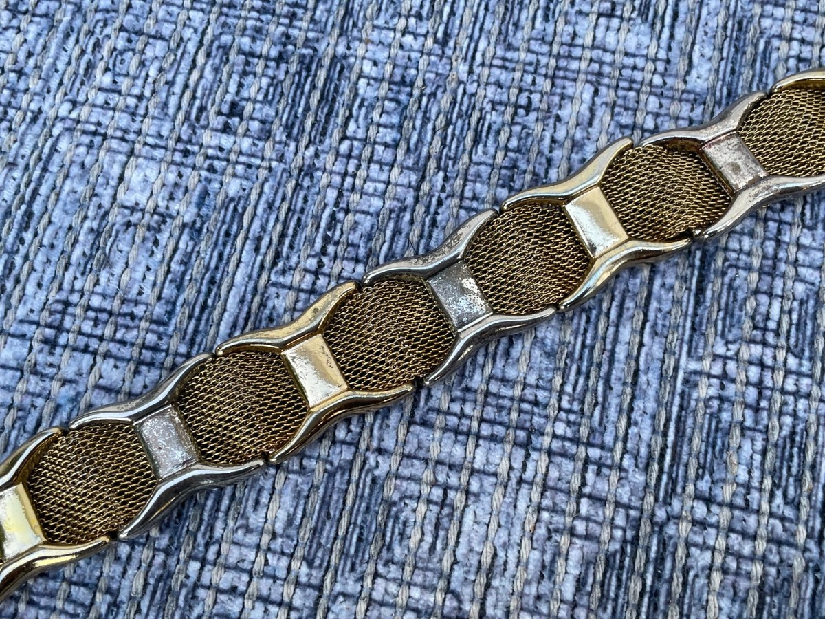 Vintage Donna Katz gold mesh belt L large Donna Katz Vintage Belt Gold Tone Metal Waist Band Metal  main image 3
