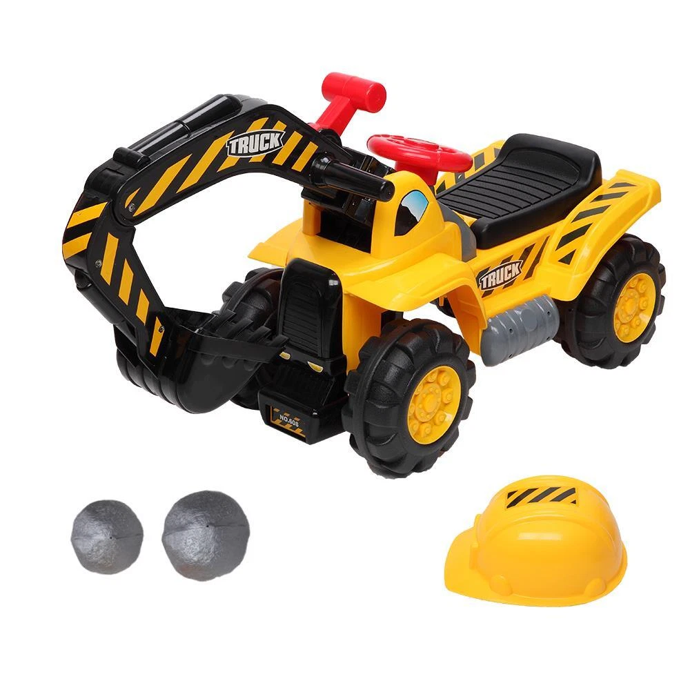 Ride On Excavator Digger Scooter Pulling Cart Pretend Play Construction Truck eBay Digger Scooter, Ride-on Excavator, Pulling cart, Pretend Play Construction