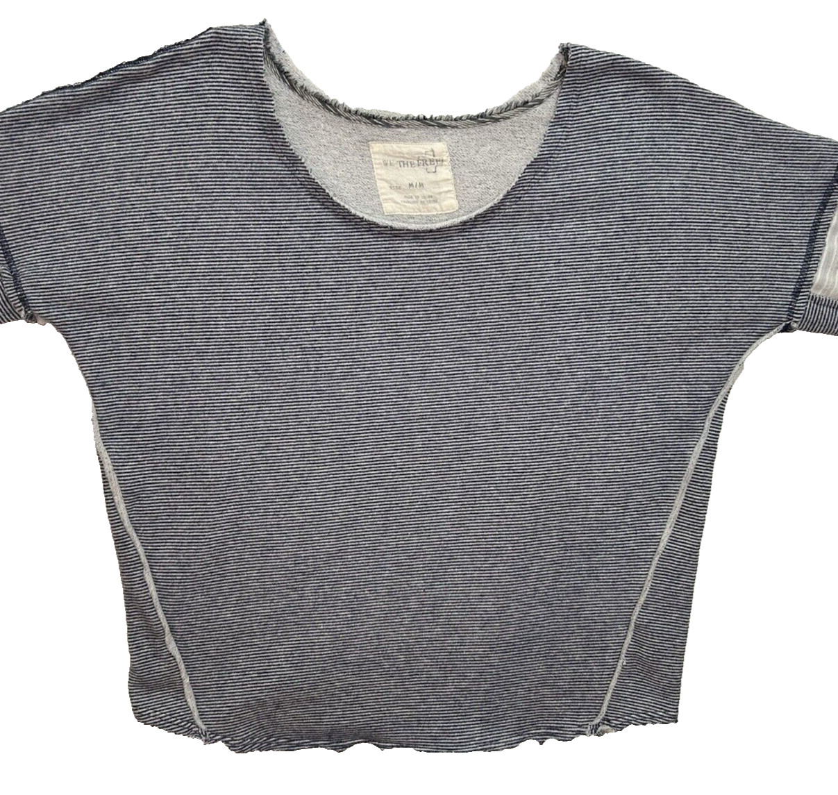 We Free People Boho Patchwork Pullover Sz M Blue … - image 3