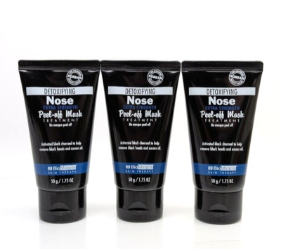 3pk BioMiracle Detox Nose Peel Off Korean Beauty Mask Charcoal Blackheads Acne