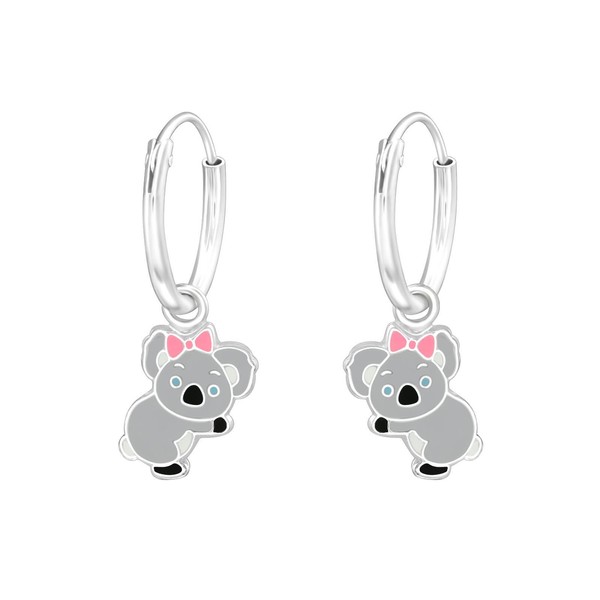 Koala Kinder Creolen Ohrringe 925 Silber MäDchen Ohrstecker Schmuck Geschenk-image
