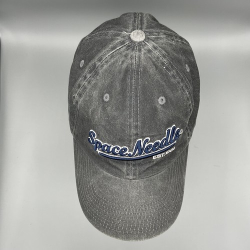 Seattle Space Needle 1962 Strapback Hat Cap Adjustable Gray Embroidred Spell Out - Picture 7 of 9