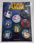 Hex Comix Star Purrs Wars Dragon Kitties 6 Button Pin Set Still with Plastic New