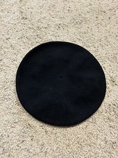 Vtg 1960's French L  AIGLON size XS BERET Beratelo PURE WOOL cap Hat BLACK Z24