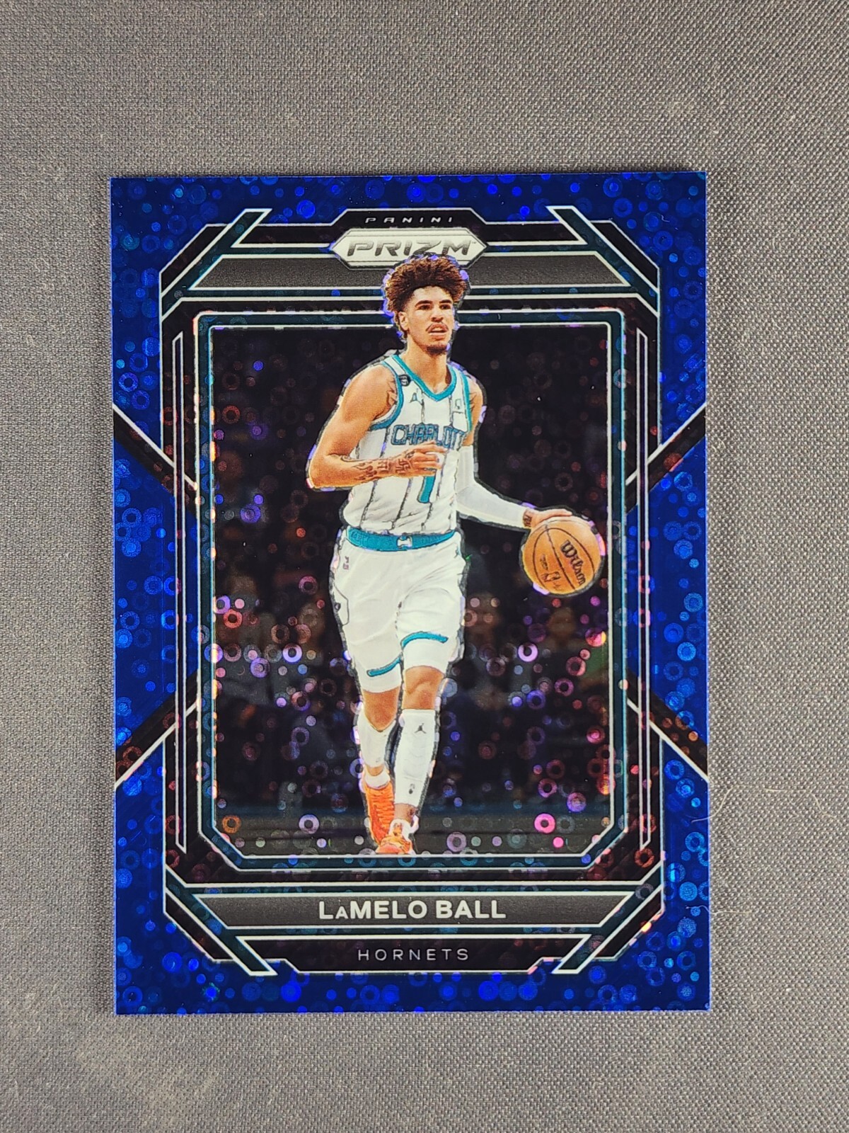 2022-23 Panini Prizm #150 LaMelo Ball /150 Blue Fast Break Charloote Hornets