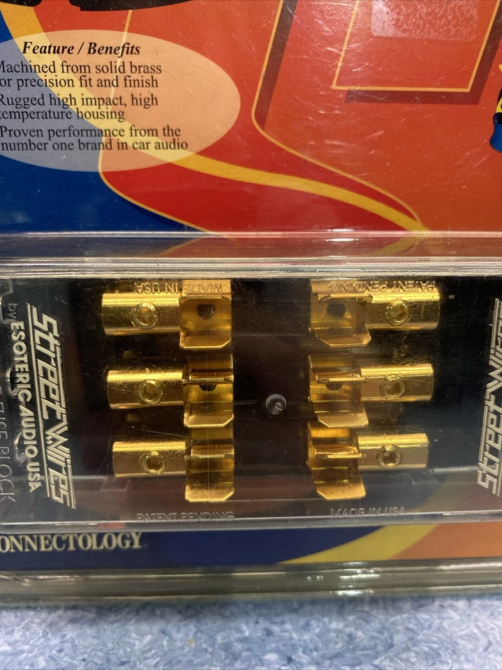 Esoteric StreetWires 3 SE Multifuse Block 100% Pure Gold Plated Pure Brass Base - Image 3 of 4