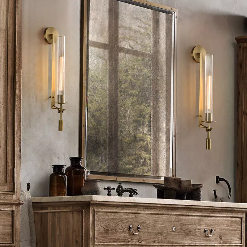 Bathroom cheap tube sconces