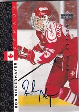 1995-96 Be A Player Autographs #S184 Rob Niedermayer