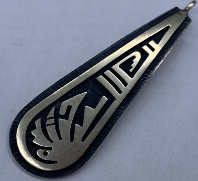 Hopi Native American Indian Sterling Silver Pendant Signed | eBay