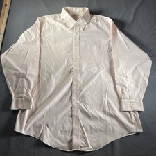 Brooks Brothers Shirt Mens Large 17.5 34 Pink Dress Button Up