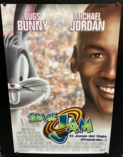 1996 SPACE JAM "SPANISH" Rolled One Sheet 27x41 Poster Michael Jordan Style B