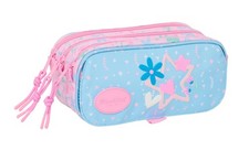 BLACKFIT8 SMILE   Triple Big Pencil Case, Children's Pencil Case, Ideal for Scho