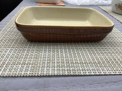 Brown & Cream Pie Dish