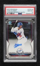 2023 Bowman Chrome Prospect Auto Juan Alonso #CPA-JA PSA 10 GEM MT Auto 1fl4