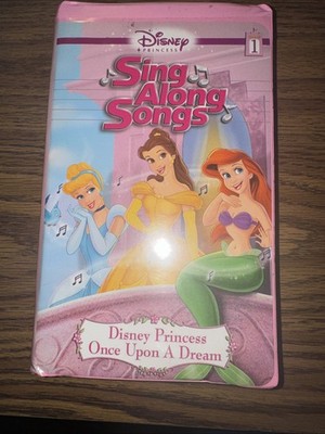 Disney Princess Sing Along Songs - Vol. 1: Once Upon a Dream (VHS, 2004), rare