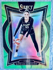 2025 WNBA Select Prizm GREEN 🟢 KATIE LOU SAMUELSON 19/75 SP🔥 #15 Storm 🏀