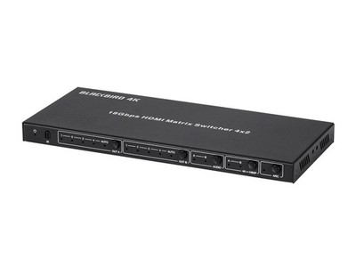 Monoprice Blackbird 4K HDMI Matrix, 4x2, HDR, 18G, 4K@60Hz, YCbCr 4:4:4, EDID