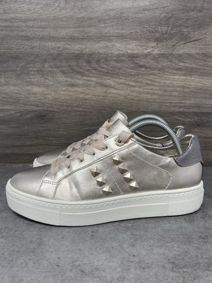 TAMARIS Sneakers Womens Size 9 (40) Metallic Rose Gold Low Top 