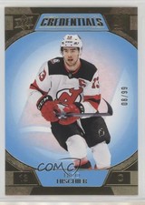 2022-23 Upper Deck Credentials Blue 8/99 Nico Hischier #50 3ff