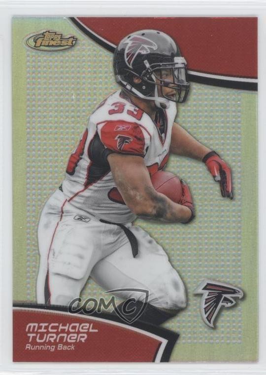 2011 Topps Finest Refractor Michael Turner #46 0a1