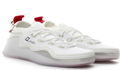 Christian Louboutin Arpoador Mesh Sneakers Blue White Men’s 42 / US 9 NEW $995 Christian Louboutin Suede Arpoador Sneakers (42 EU; 9  main image 3