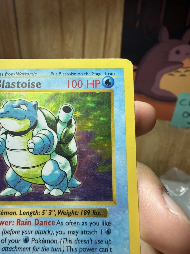 MP 1999 POKEMON BASE SET 1ST EDITION SHADOWLESS BLASTOISE HOLO #2/102  - Image 3 of 4