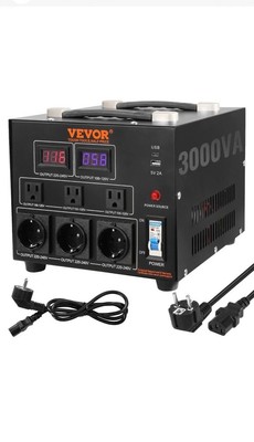 VEVOR SV-3000VA 3000W Voltage Converter Transformer (DYZHQ110V230VX4UM)