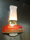 VTG BUDWEISER KING OF BEERS LIGHT UP WALL SIGN 9 1/2" x 15” CLYDESDALES Nice!