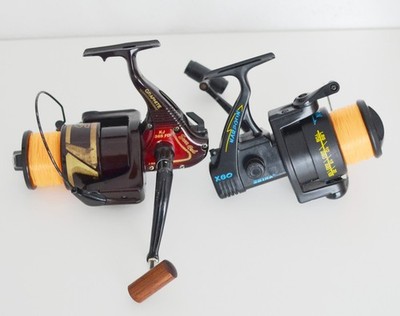 2x Angelrolle Harpoon X60 + Sun Gold KJ365 FD Spinnrolle Set