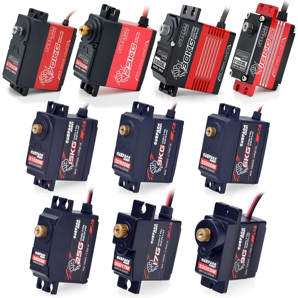 Digital Servo 9g 6kg-30kg 70kg for 1/18 1/16 1/12 1/10 1/8 1/7 1/5 RC Car Boat - Image 3 of 4