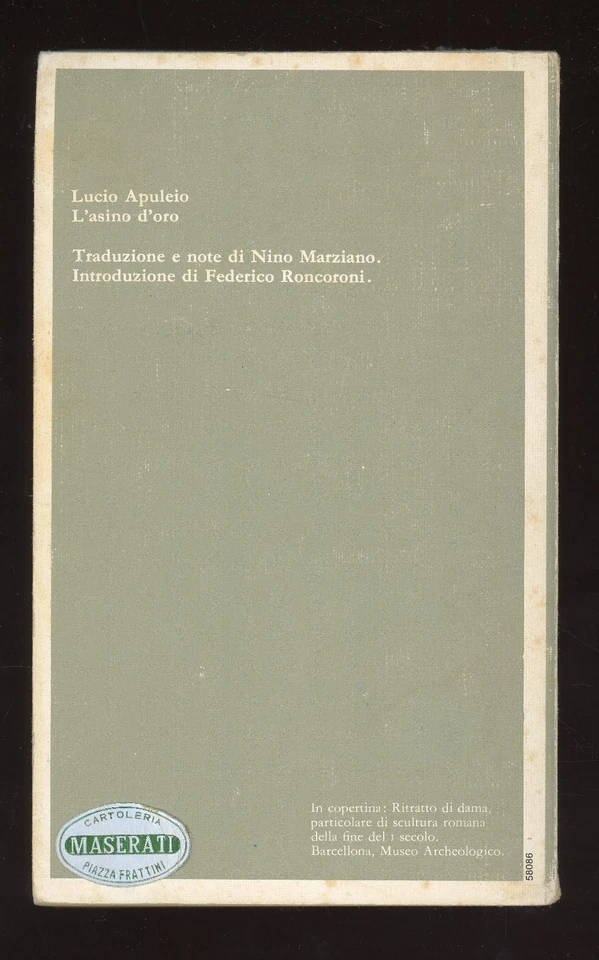 APULEIO - L'ASINO D'ORO - 1974 GARZANTI - Immagine 2 di 2