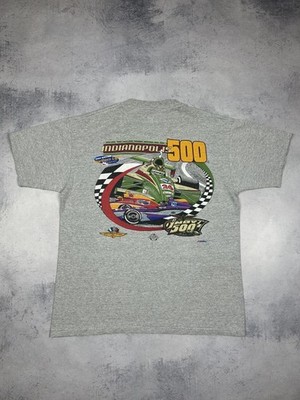 Vintage Indianapolis 500 T-Shirt Racing Formula F1 Cars Sports 2001 Men's Size L