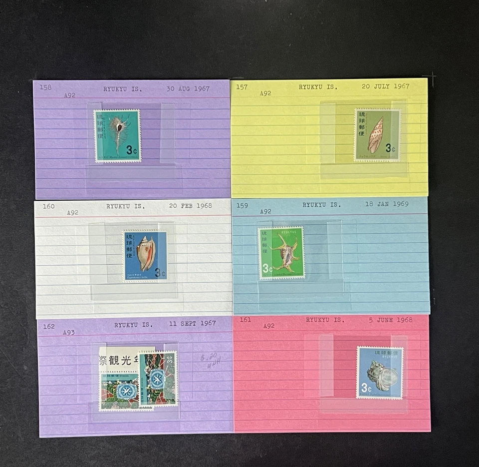 Ryukyu Island Stamp Collection Dealer Cards $120 CV Mint & Used ZAYIX - Image 2 of 4